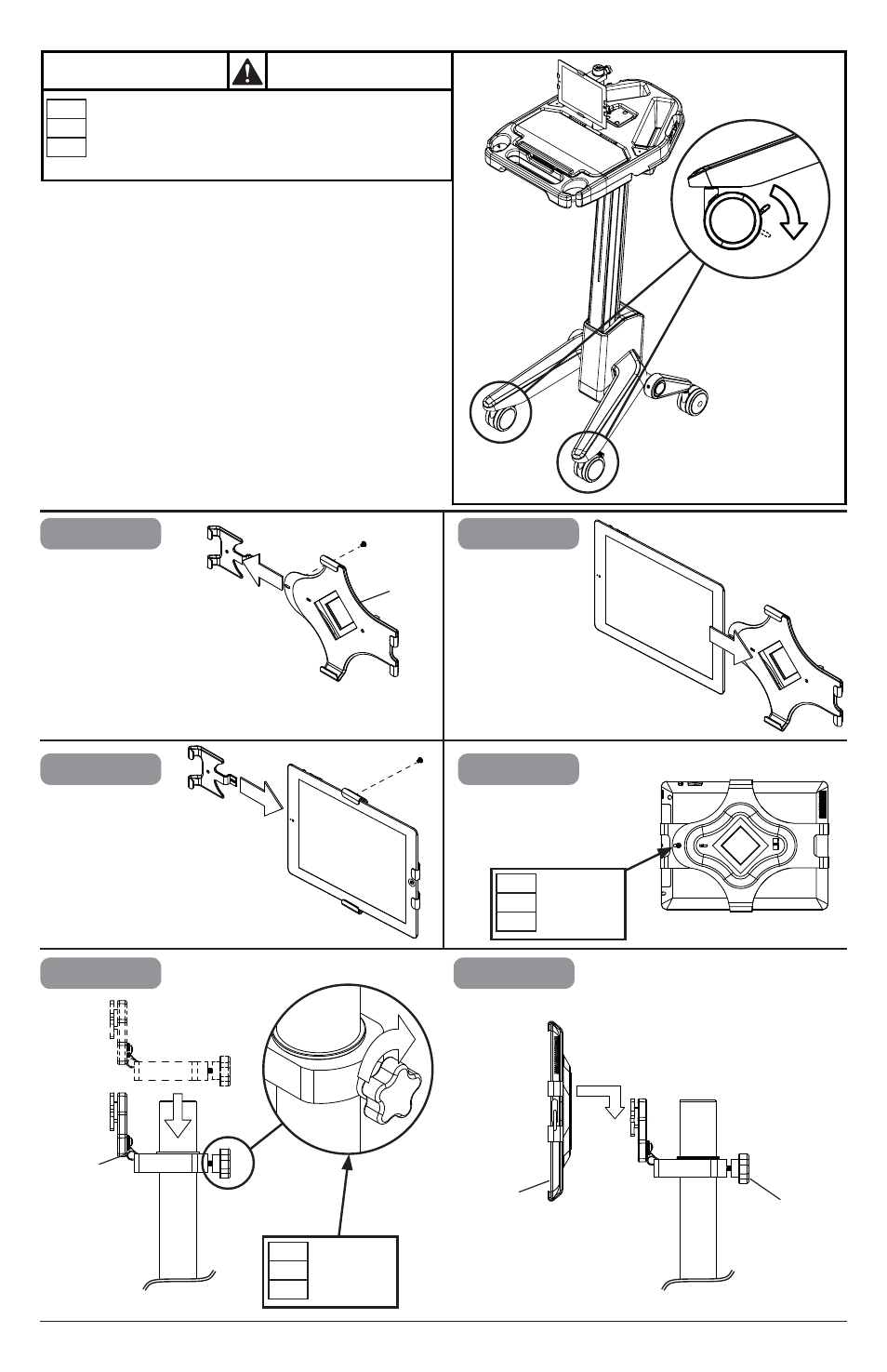 Cb c b | Peerless-AV HCC401 - Installation User Manual | Page 6 / 12
