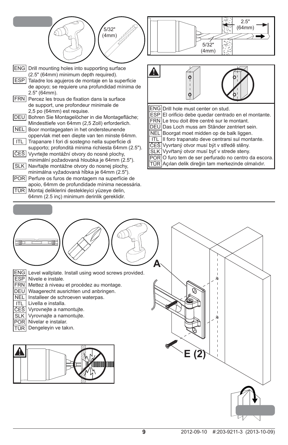 1a-3 1a-4, Ae (2) | Peerless-AV SAL737 - Installation User Manual | Page 9 / 20