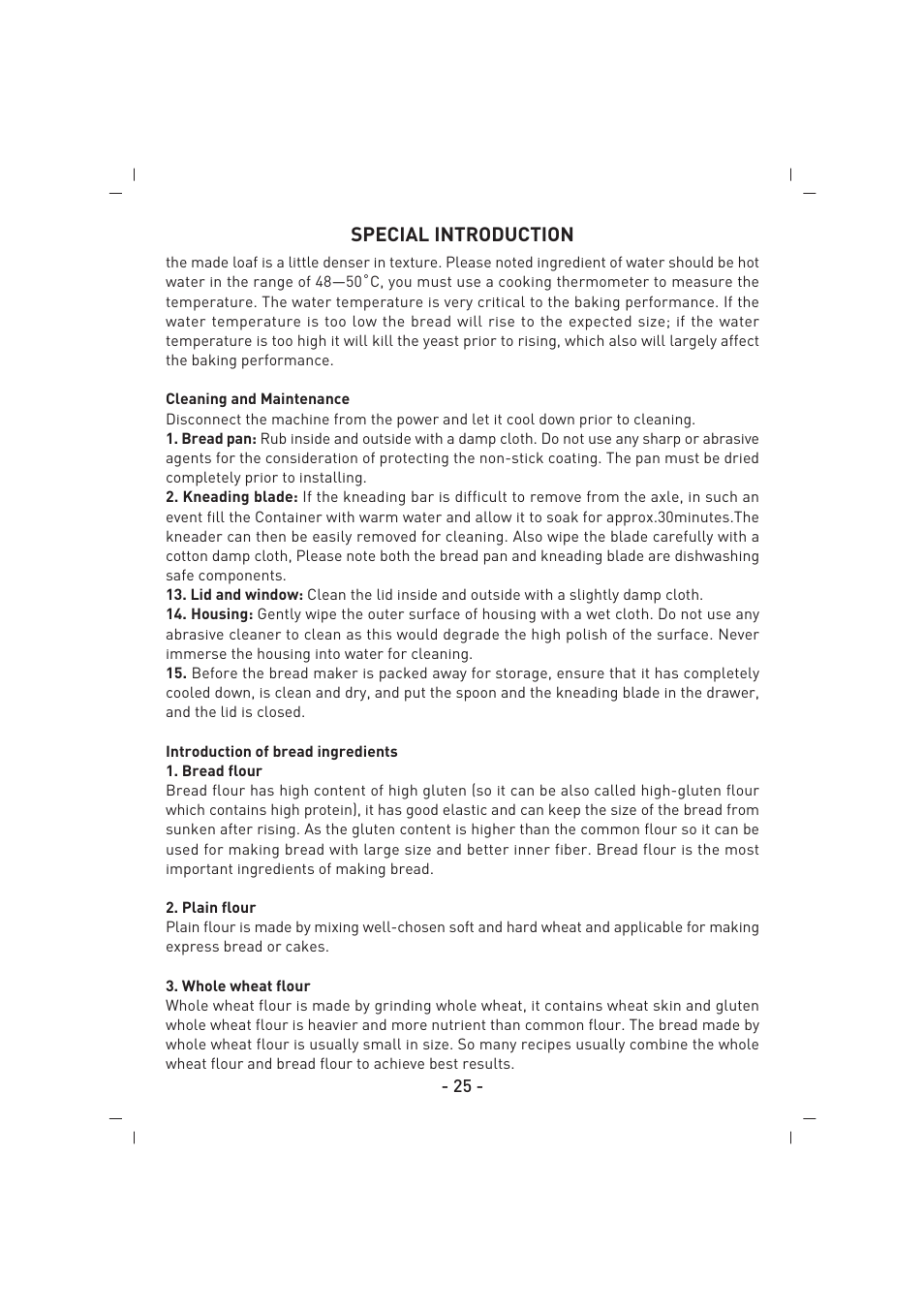 Special introduction | SINBO SBM 4711 User Manual | Page 26 / 40