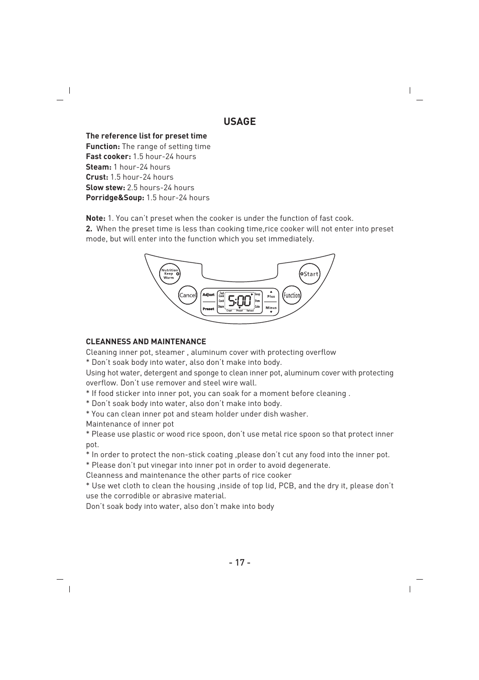 SINBO SCO 5032 User Manual | Page 18 / 82
