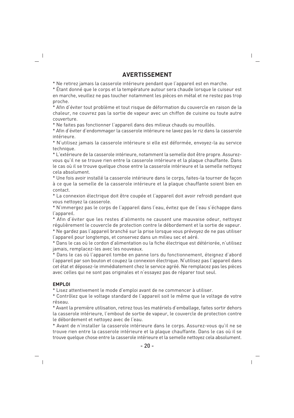 SINBO SCO 5032 User Manual | Page 21 / 82