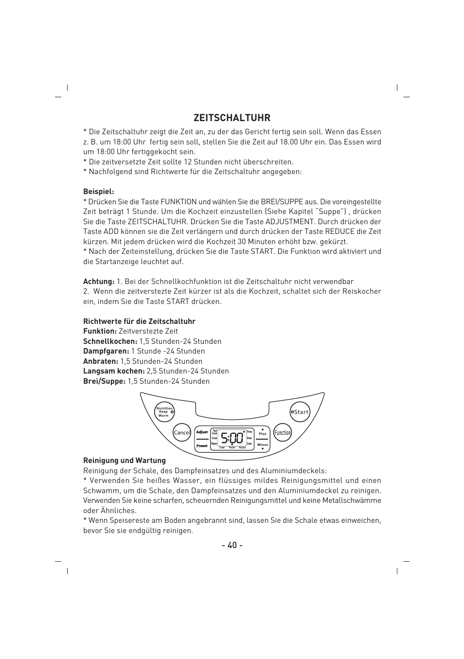 Zeitschaltuhr | SINBO SCO 5032 User Manual | Page 41 / 82