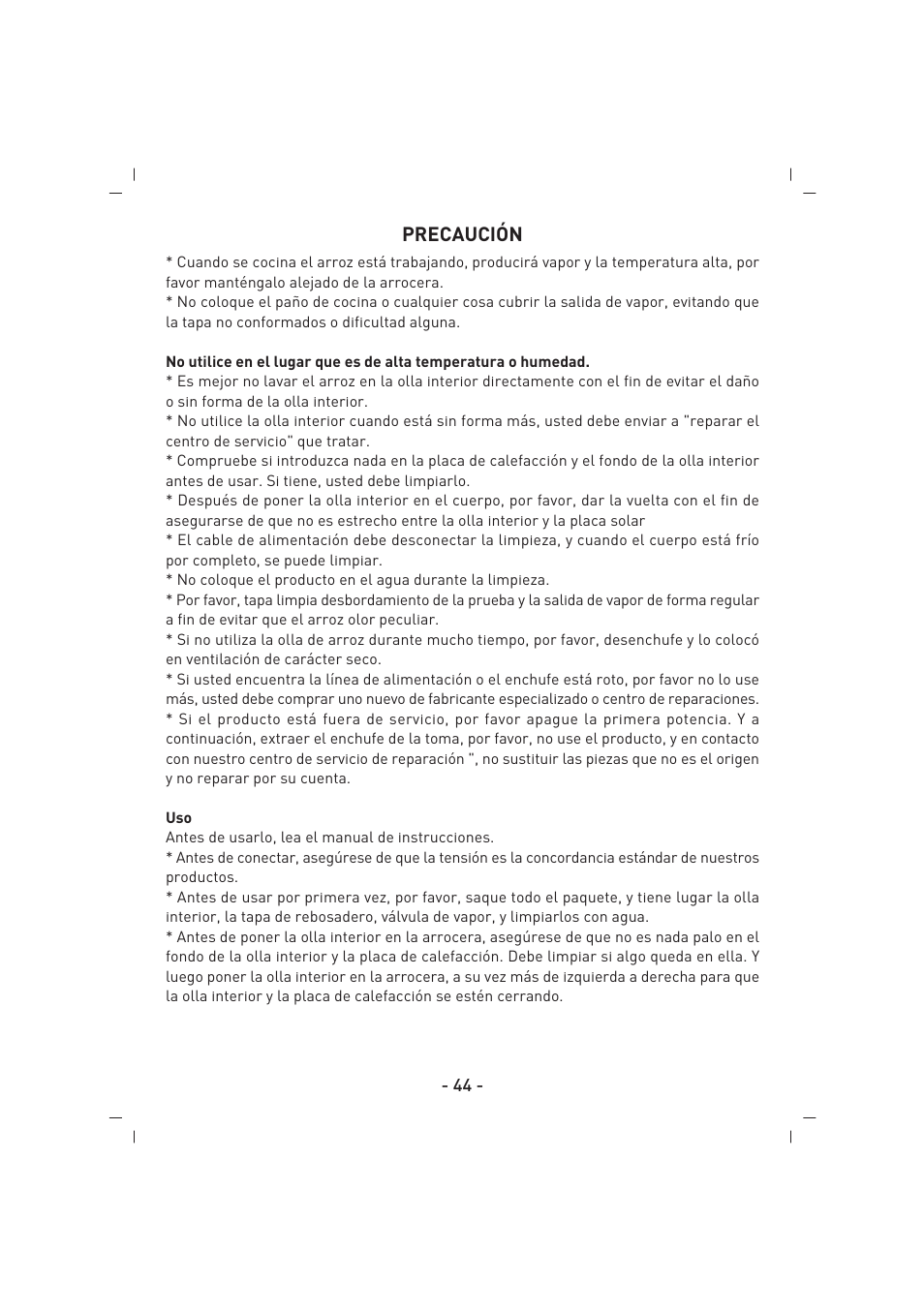 SINBO SCO 5032 User Manual | Page 45 / 82