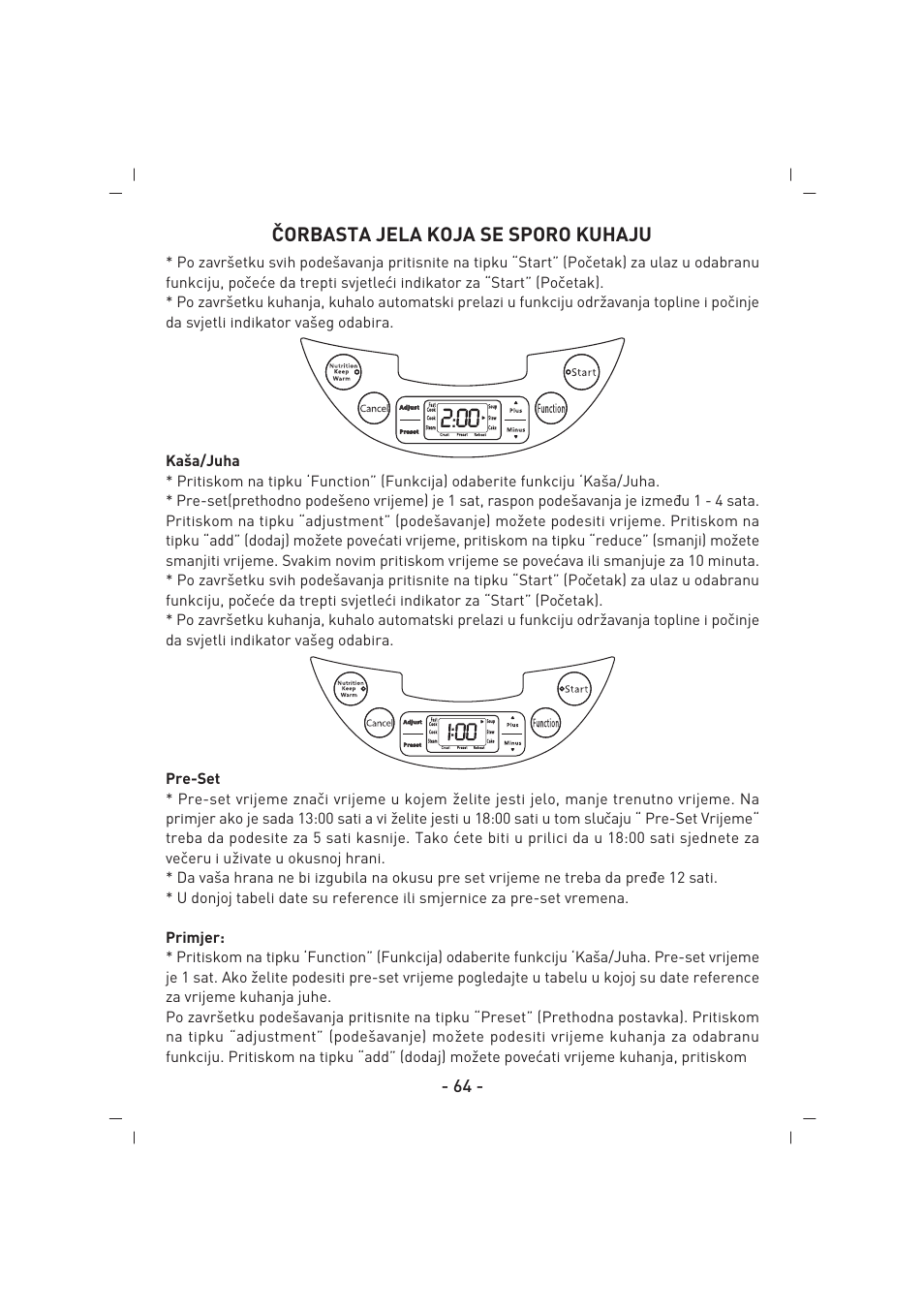 ˇcorbasta jela koja se sporo kuhaju | SINBO SCO 5032 User Manual | Page 65 / 82