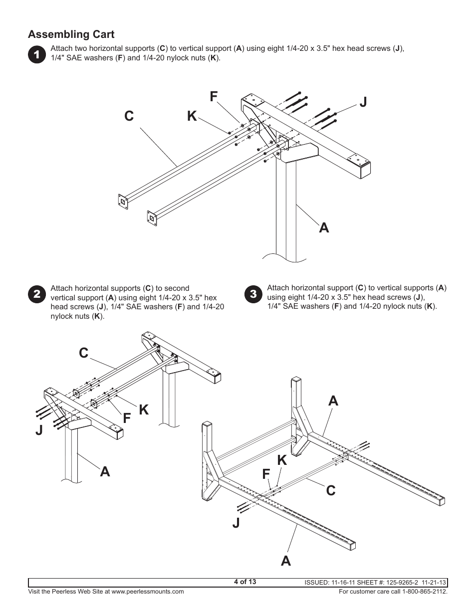 Peerless-AV DS-VWC655-3X3 - Installation User Manual | Page 4 / 13