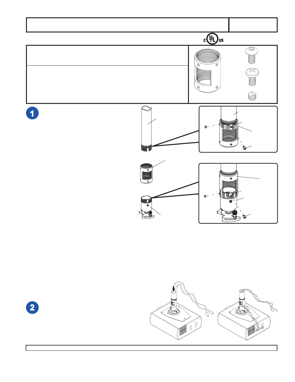 Peerless-AV ACC850_S - Installation User Manual | 1 page