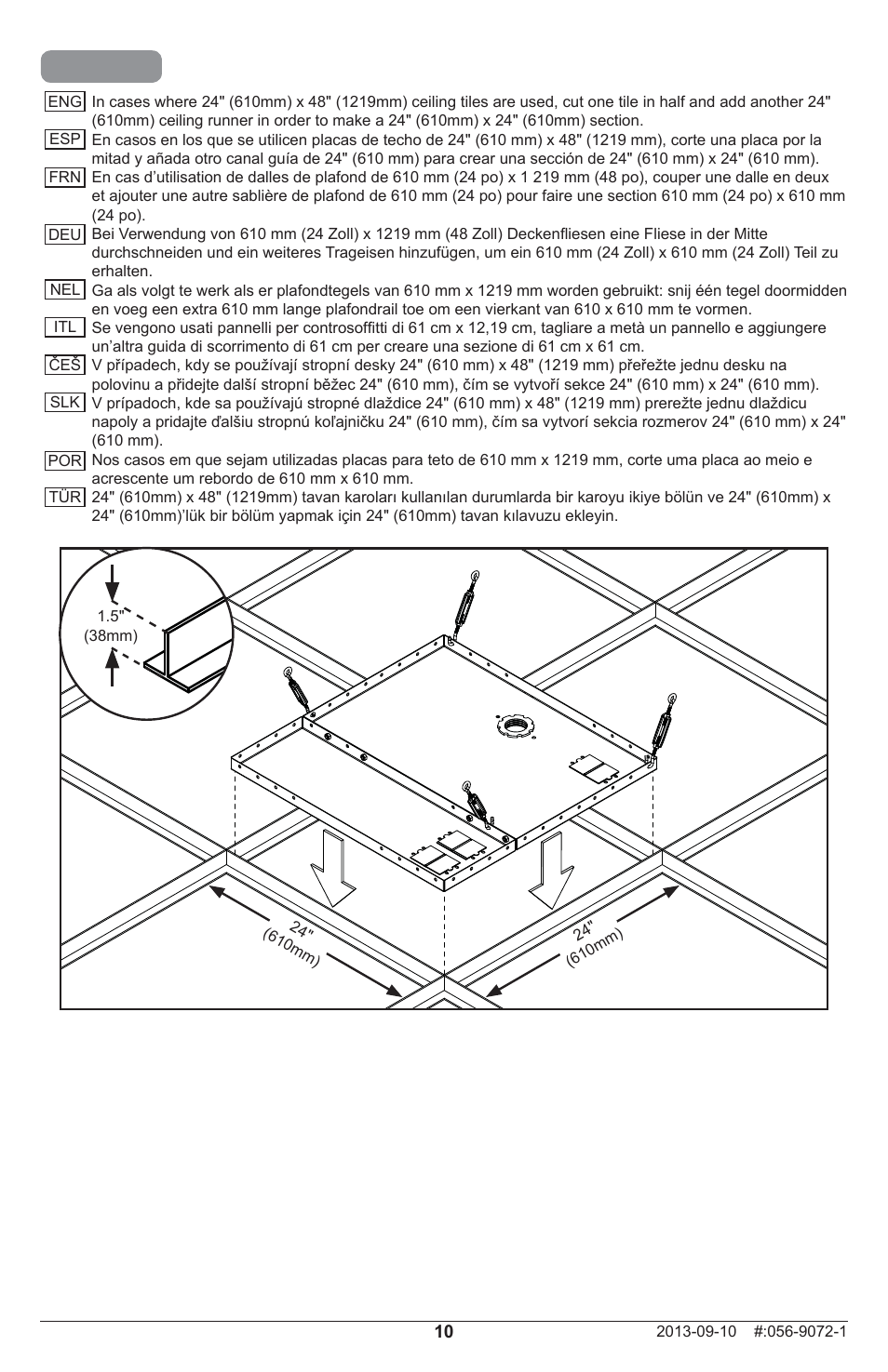 Peerless-AV PRSS-455 - Installation User Manual | Page 10 / 28