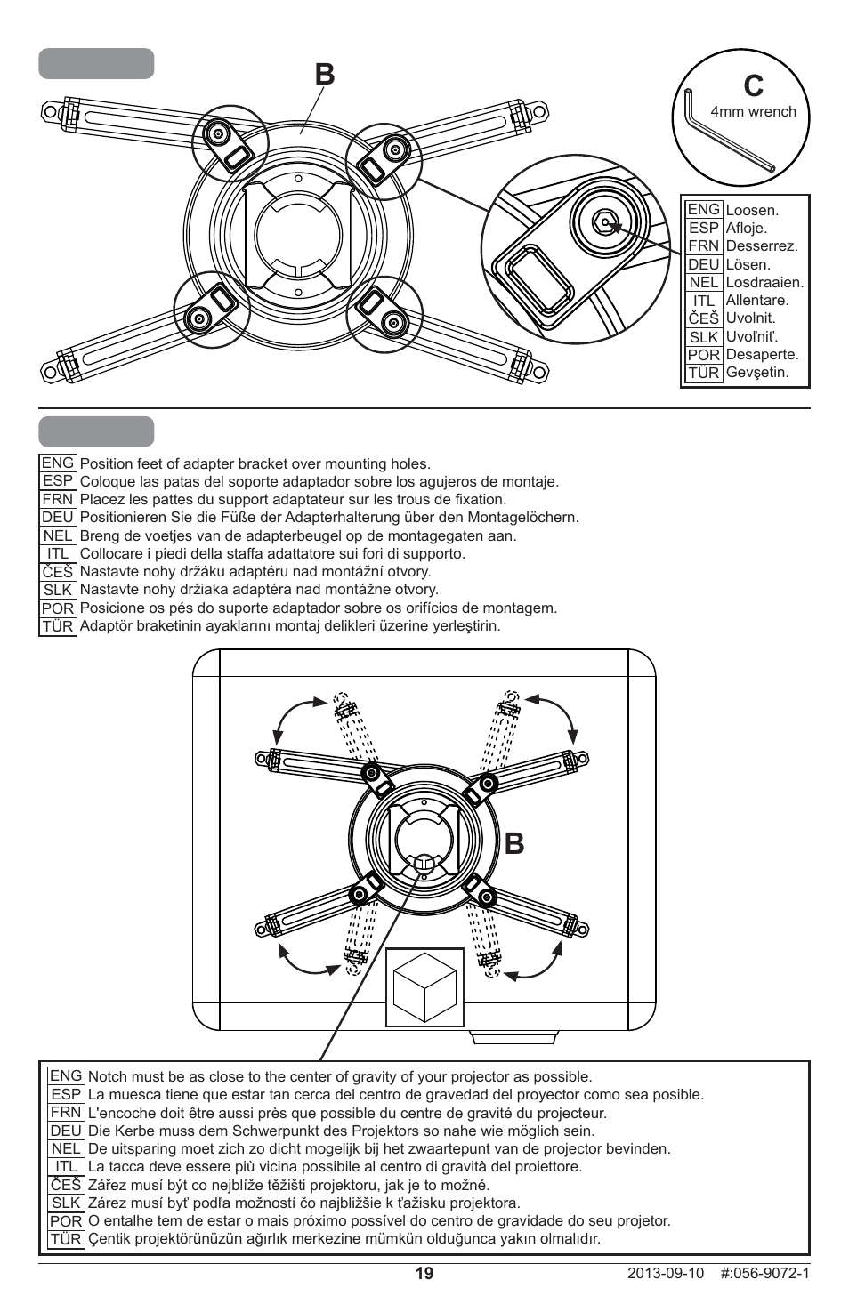 Peerless-AV PRSS-455 - Installation User Manual | Page 19 / 28