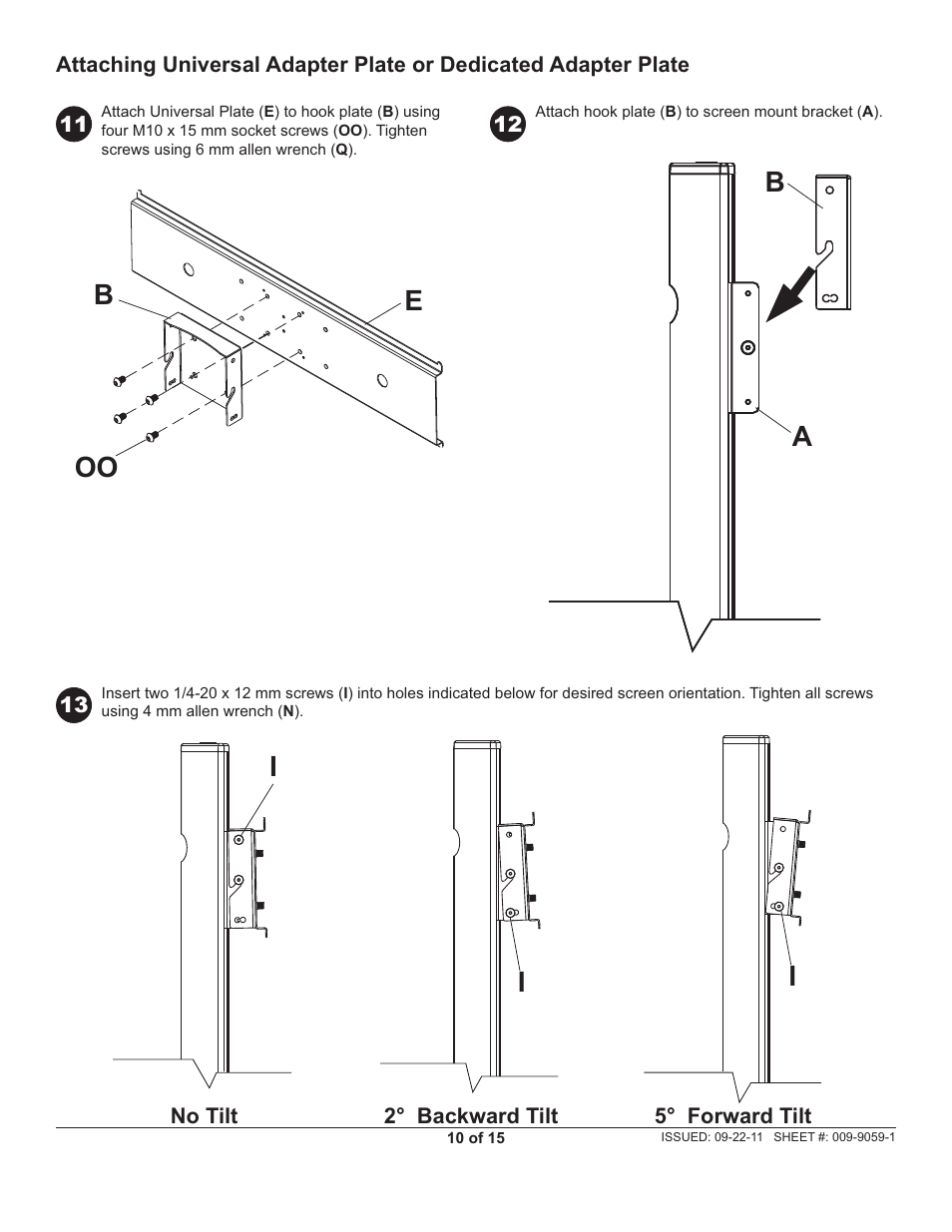 Ba i i i | Peerless-AV SR560M-AW - Installation User Manual | Page 10 / 15