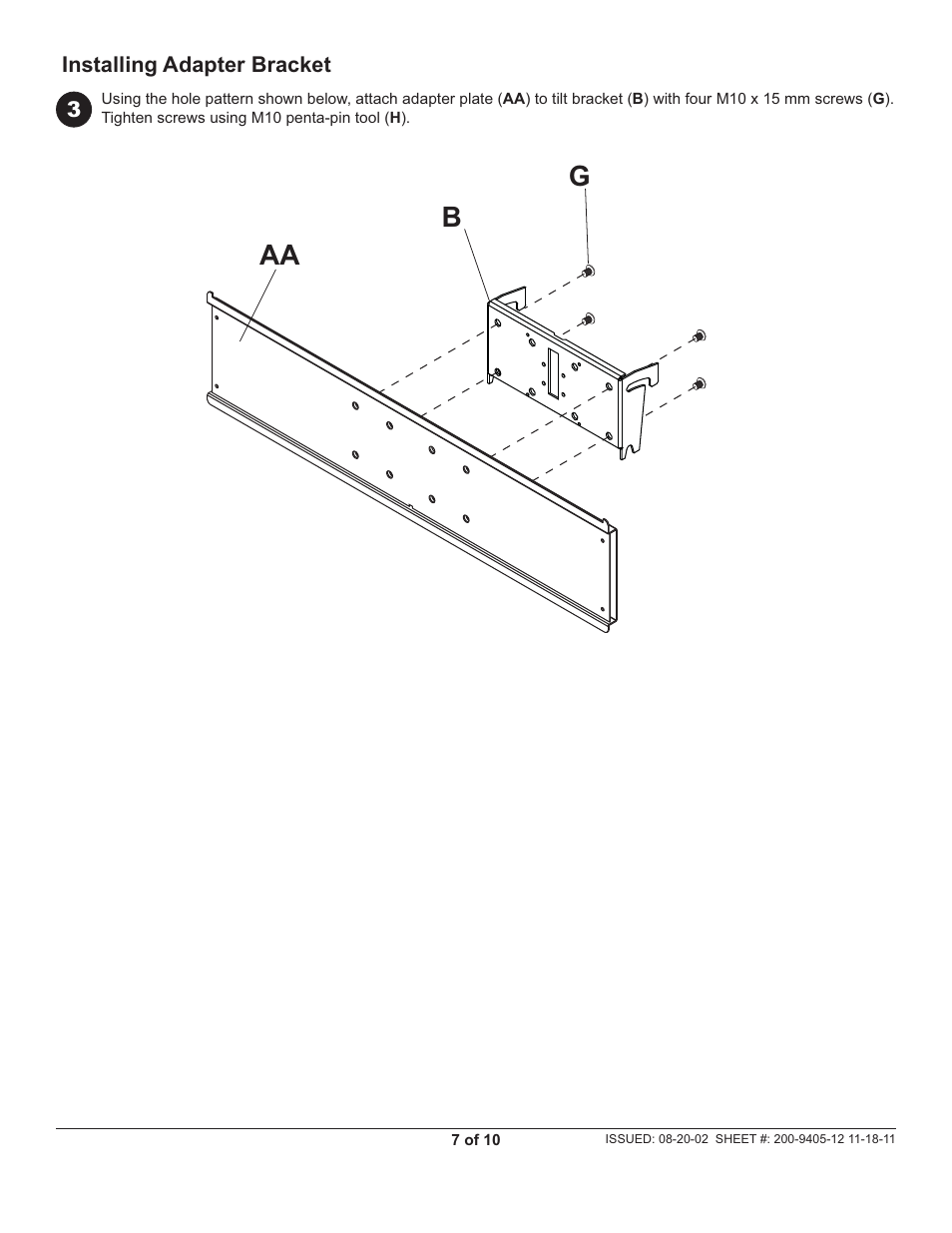 Peerless-AV PLCM-UNL-CP - Installation User Manual | Page 7 / 10