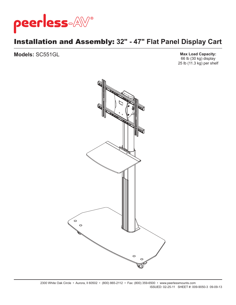 Peerless-AV SC551GL - Installation User Manual | 35 pages