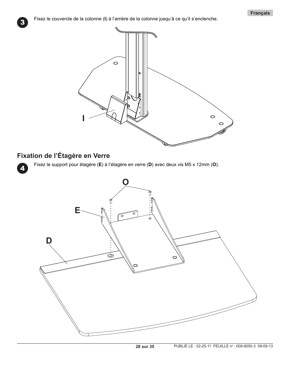 Io e d | Peerless-AV SC551GL - Installation User Manual | Page 28 / 35