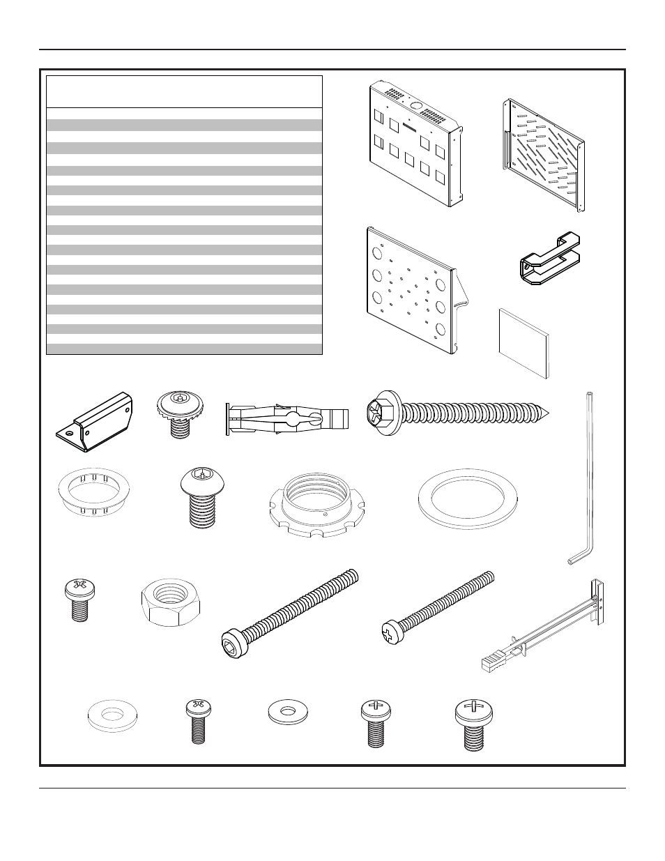 Parts list | Peerless-AV DST360 - Installation User Manual | Page 2 / 11