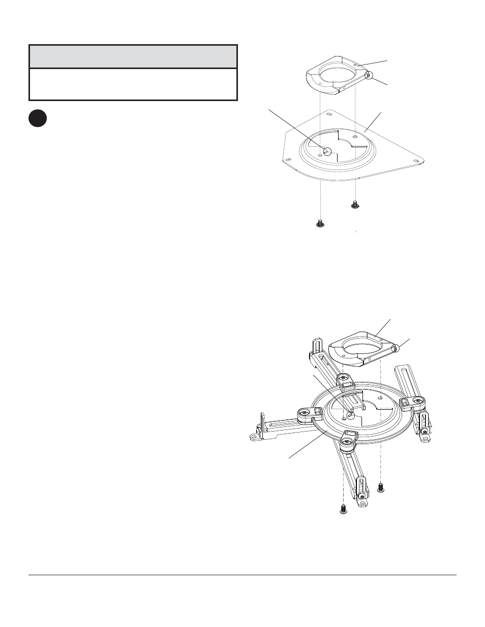 Caution, 5attaching adapter plate to projector, Fi g. 5.1 fi g. 5.2 | Peerless-AV PRS-1S - Installation User Manual | Page 8 / 13