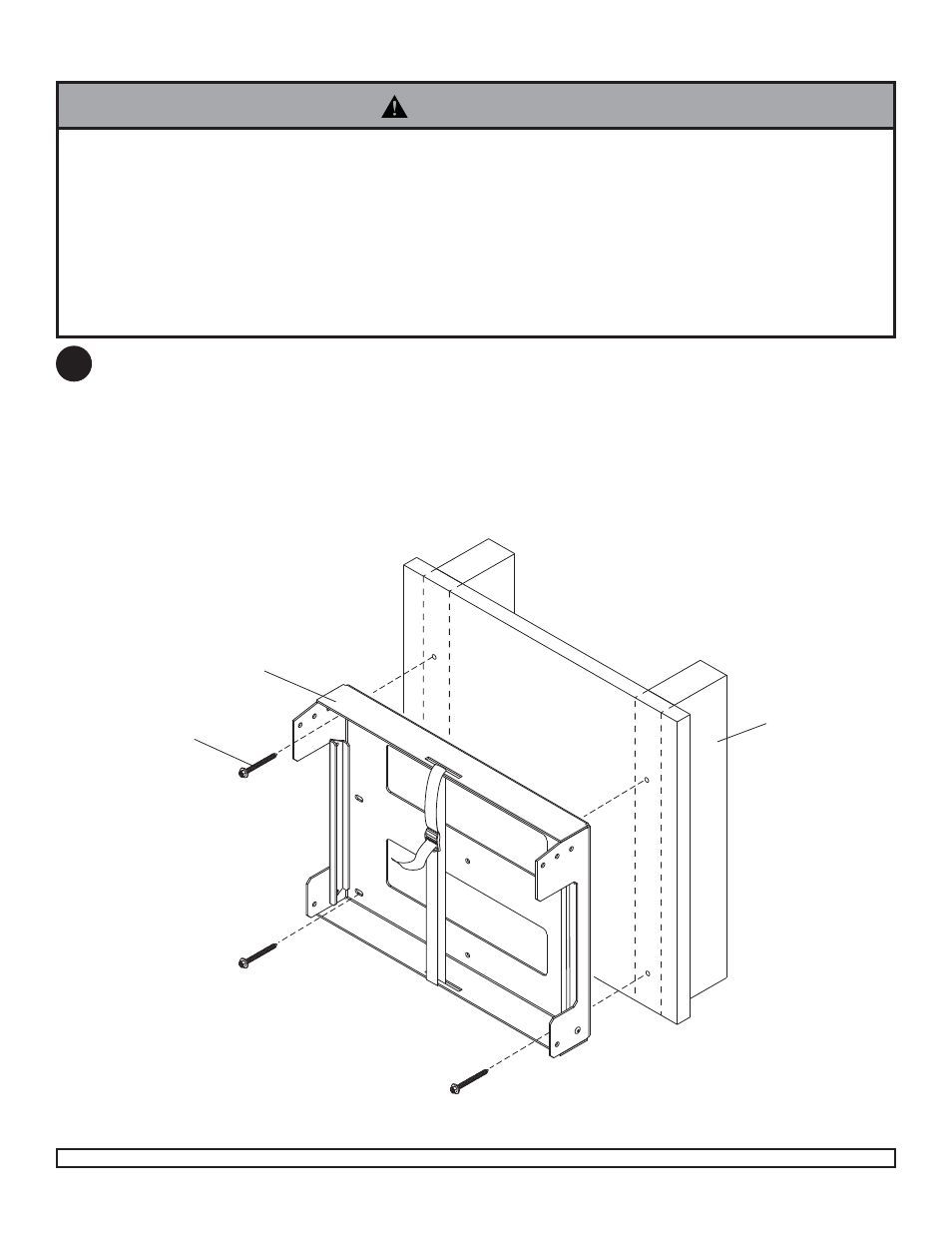 Warning, Installation to double wood stud wall | Peerless-AV DS508 - Installation User Manual | Page 4 / 9