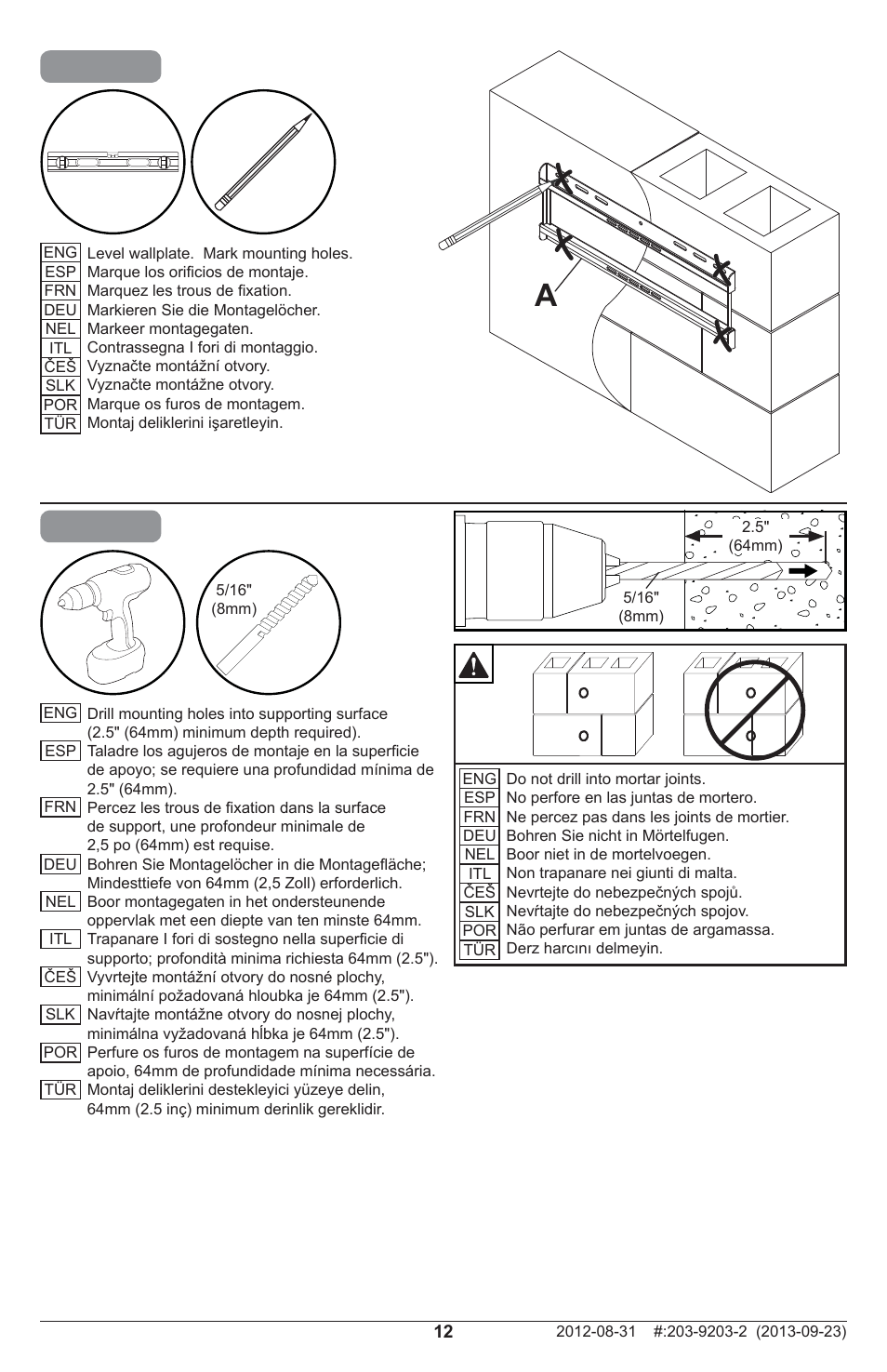 1b-1 1b-2 | Peerless-AV STL646 - Installation User Manual | Page 12 / 20