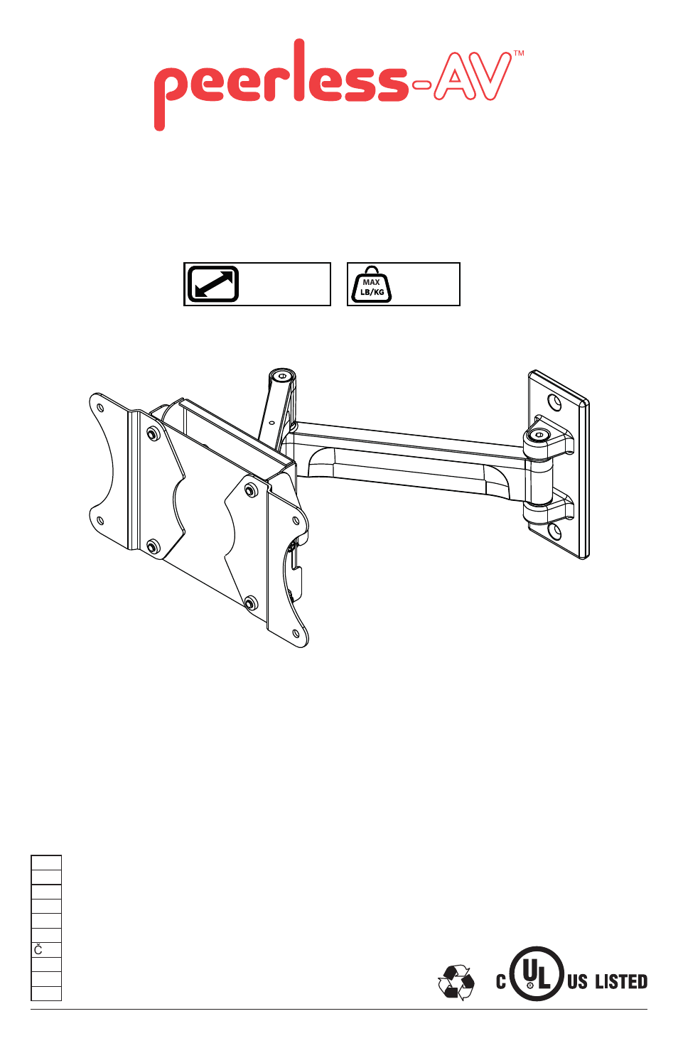 Peerless-AV YBA2X1 - Installation User Manual | 20 pages