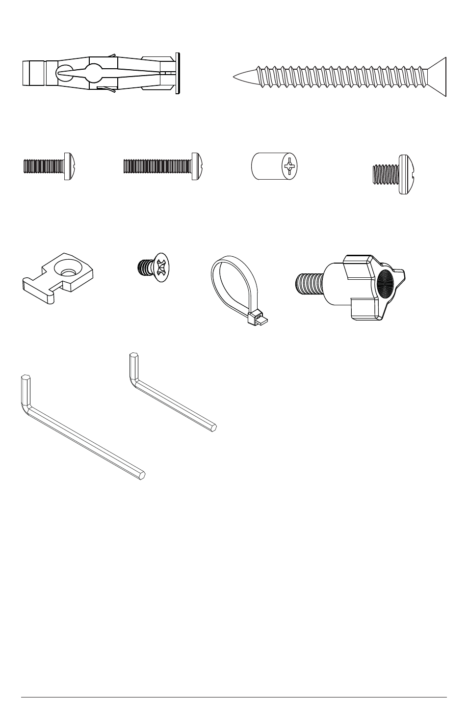L (1), I (3) k(3), J (3) | H (4), G (4), F (4) n (1), O (1), M (4), D (2), E (2) | Peerless-AV YBA2X1 - Installation User Manual | Page 6 / 20