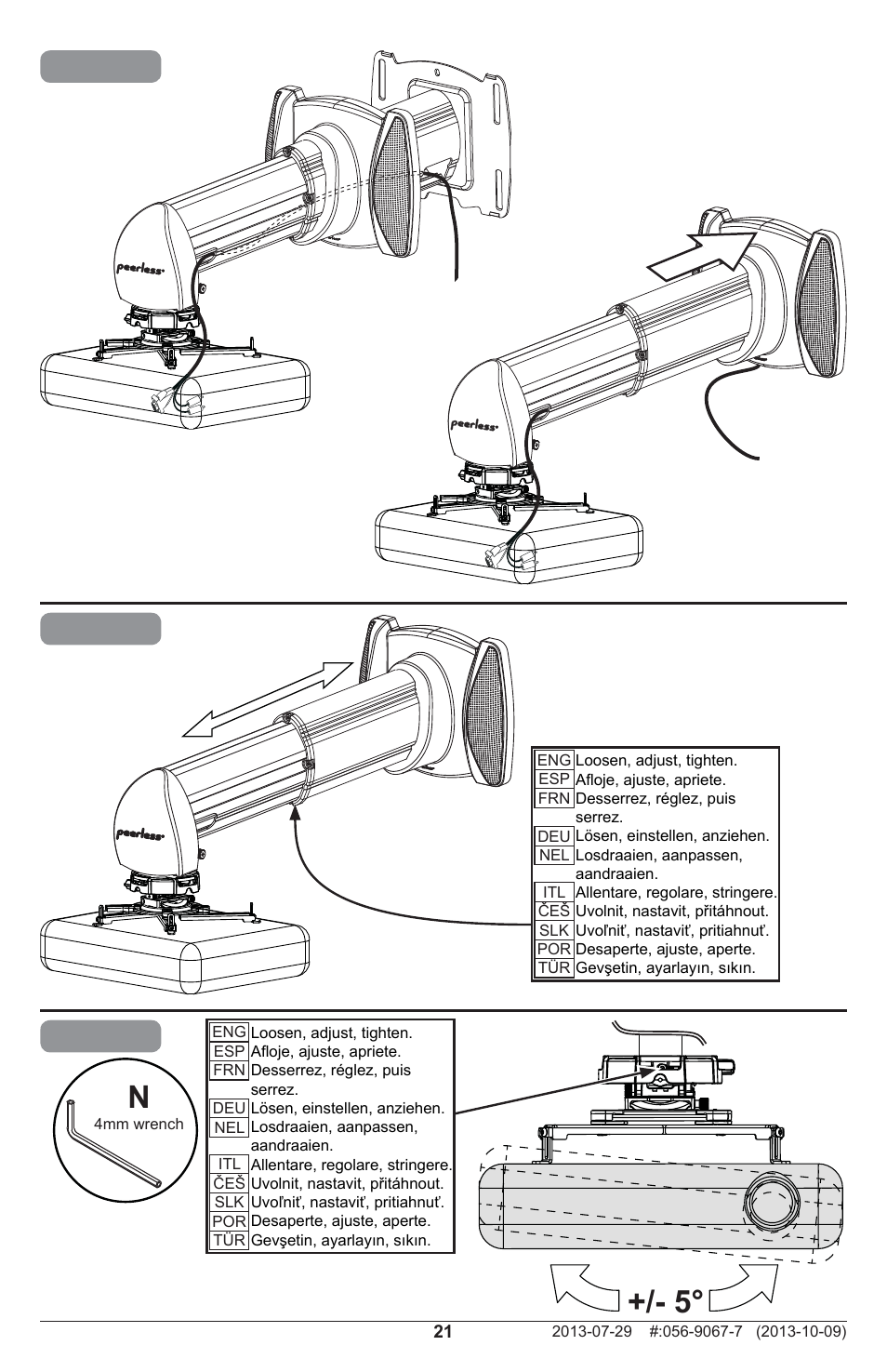 Peerless-AV PSTA-600 - Installation User Manual | Page 21 / 28