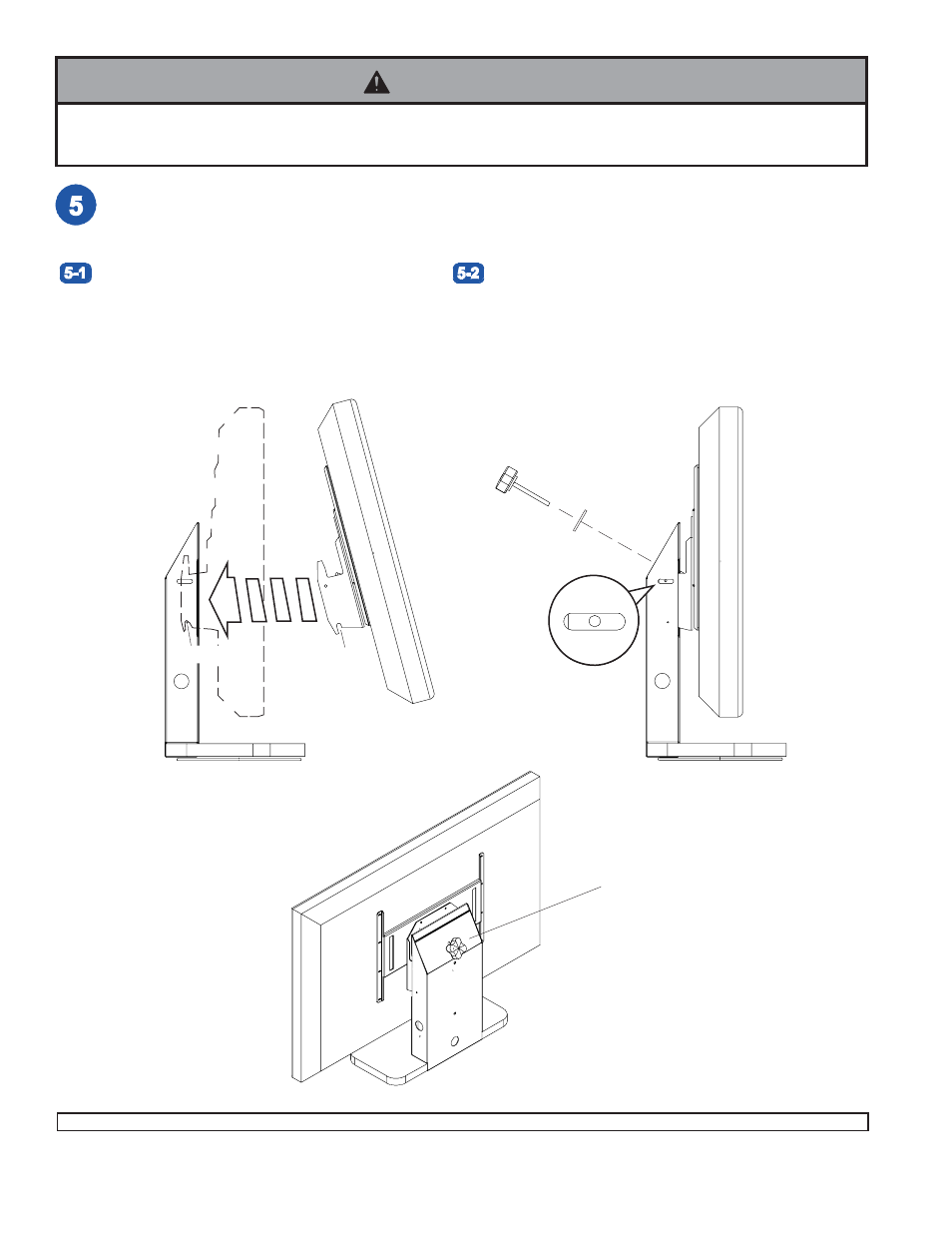 Warning, Bd q m | Peerless-AV PLT-BLK - Installation User Manual | Page 6 / 6