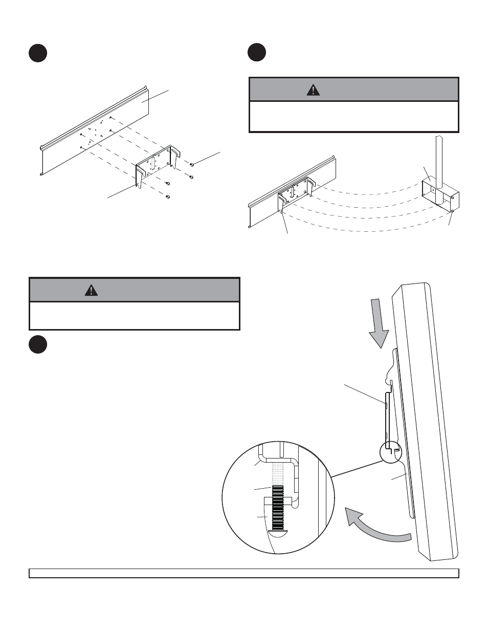 Warning, Aa bb bb aa | Peerless-AV PLCK-UNL - Installation User Manual | Page 8 / 9