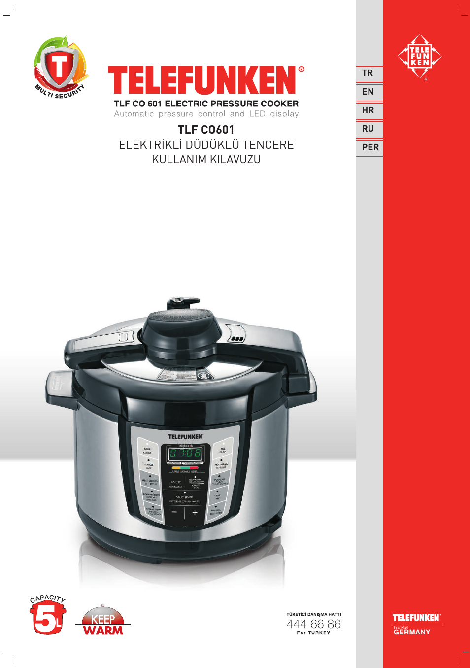 TELEFUNKEN TLF CO 601 User Manual | 45 pages