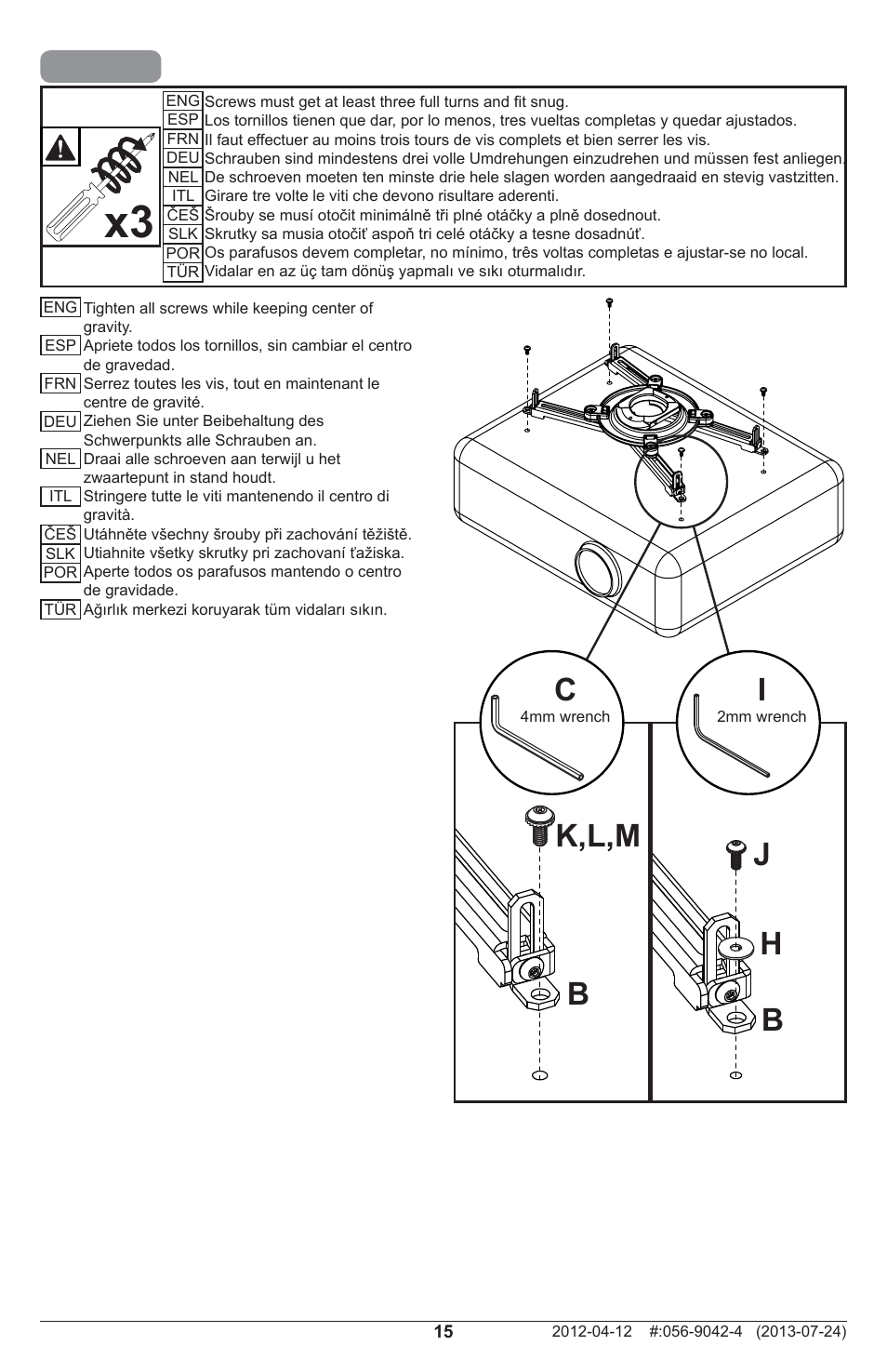 Peerless-AV PRSS-UNV-W - Installation User Manual | Page 15 / 24
