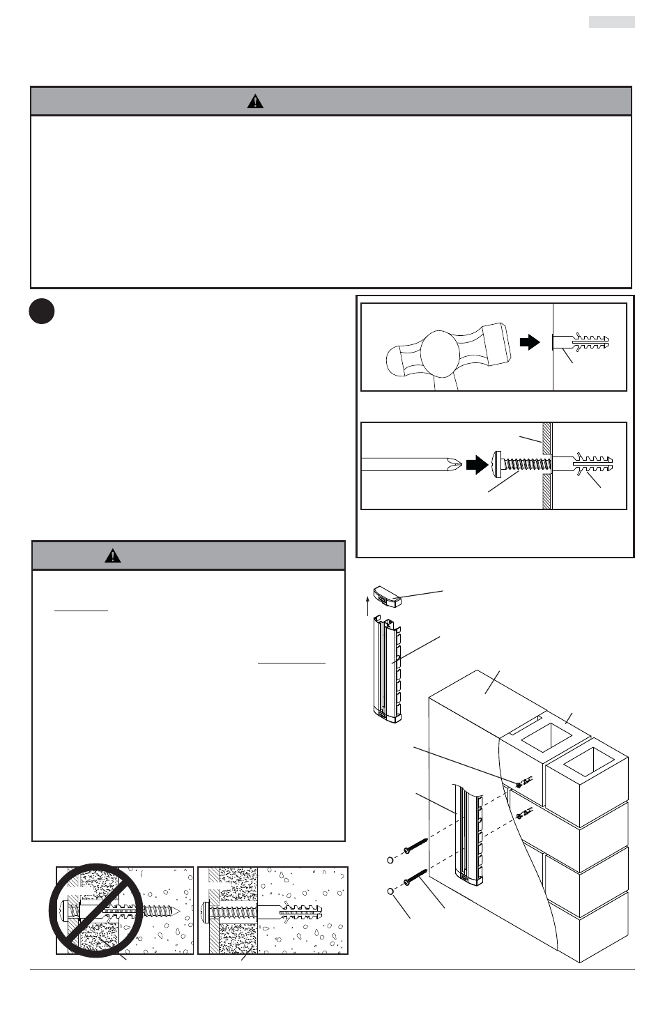 Ca h b a, 12 c a c b, Advertencia | Fi g. 1.1 fi g. 1.2 | Peerless-AV ESHV20 - Installation User Manual | Page 13 / 27
