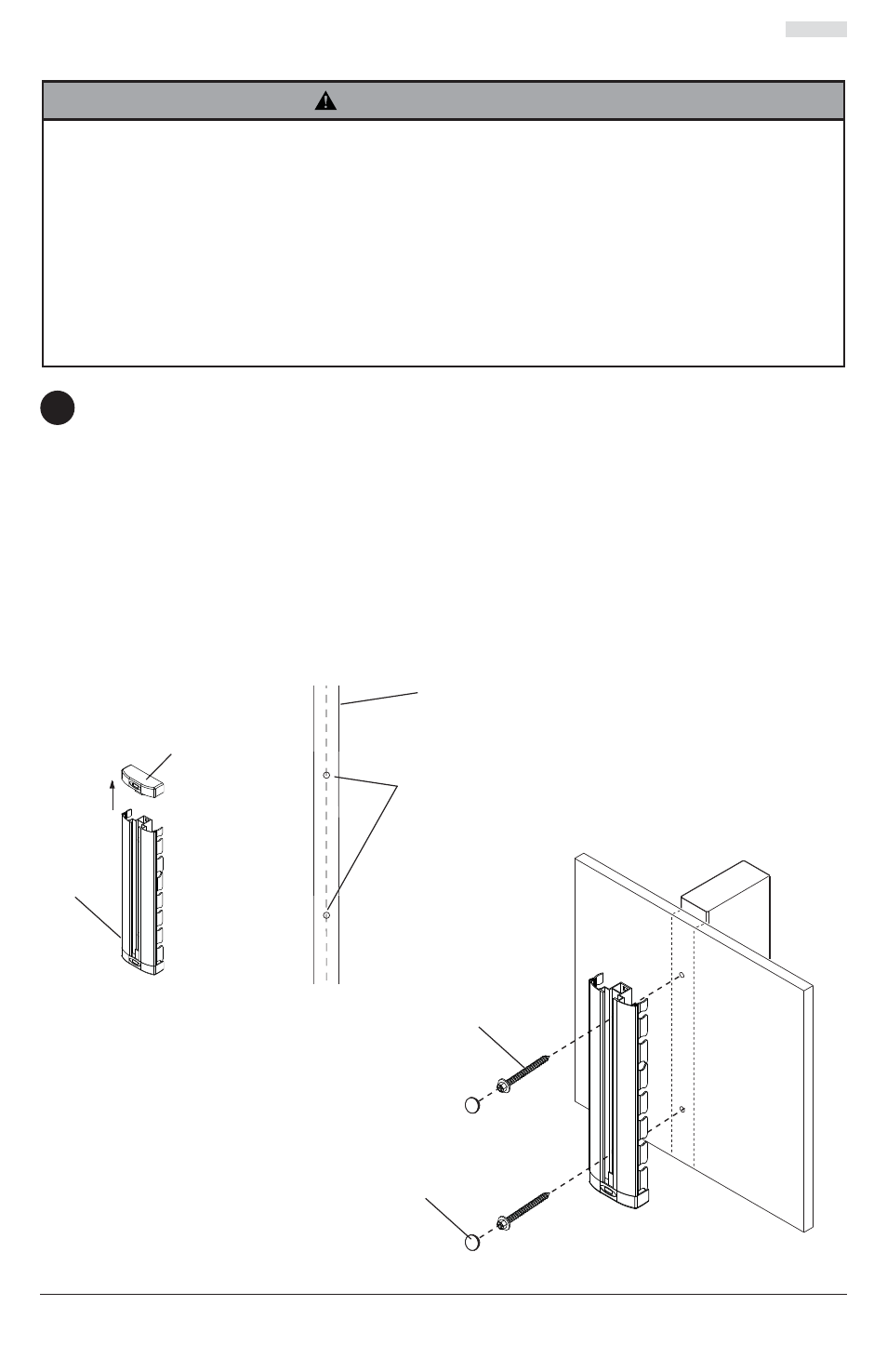 Installation sur un mur à montants en bois, Ab h, Avertissement | Fi g. 1.2 | Peerless-AV ESHV20 - Installation User Manual | Page 20 / 27