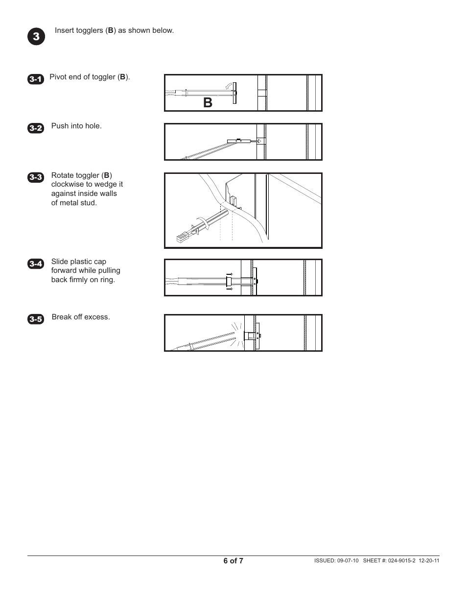 Peerless-AV WSP756 - Installation User Manual | Page 6 / 7