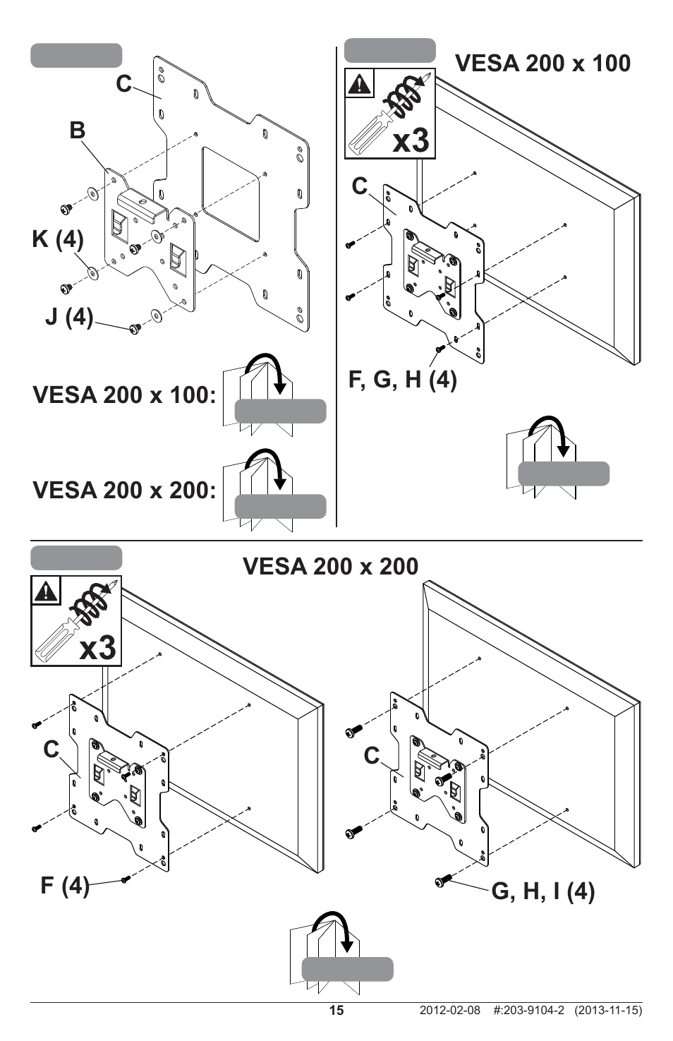Peerless-AV SA740P - Installation User Manual | Page 15 / 24