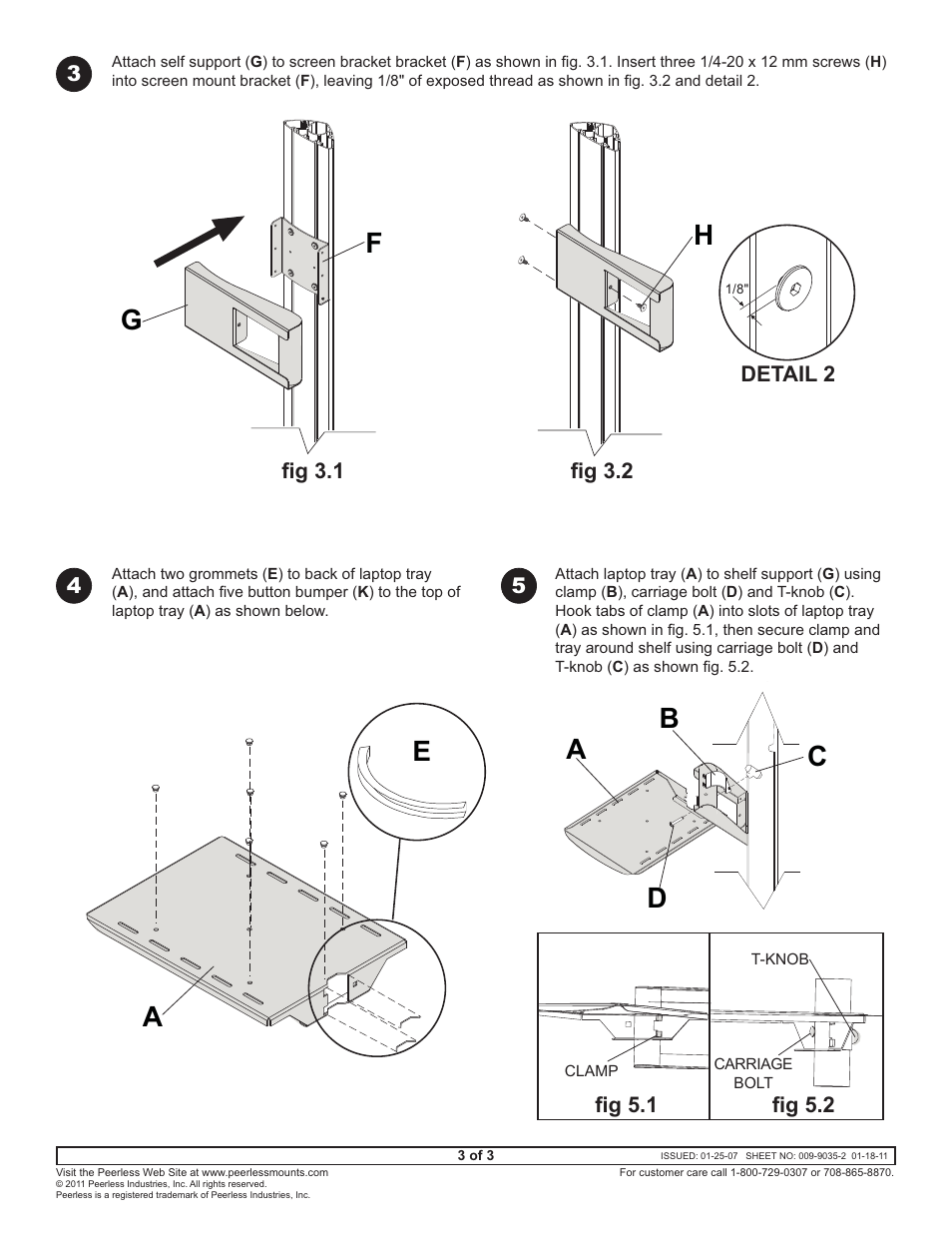 Ab d c | Peerless-AV ACC314 - Installation User Manual | Page 3 / 3