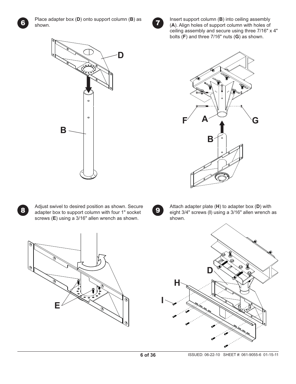 Peerless-AV ECMU-04-I-S - Installation User Manual | Page 6 / 36