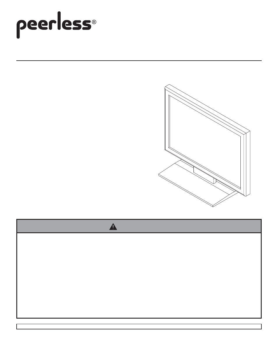 Peerless-AV HLG442-SH - Installation User Manual | 7 pages