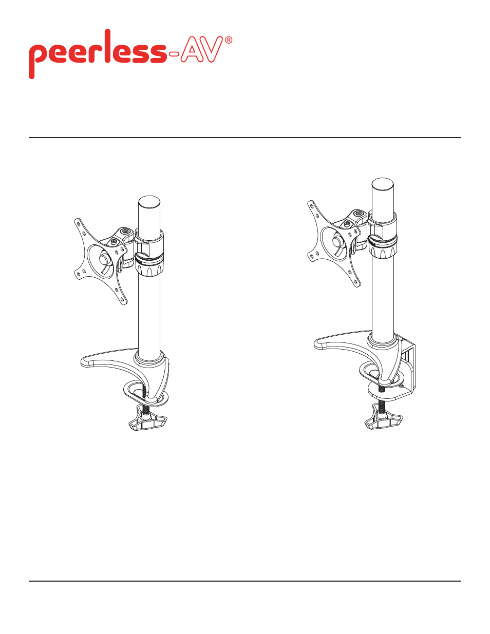 Peerless-AV LCT100S - Installation User Manual | 8 pages