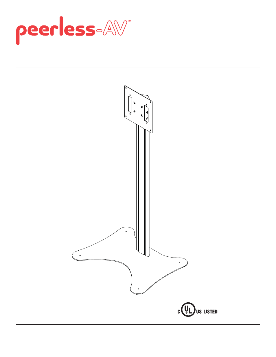 Peerless-AV SS560F - Installation User Manual | 9 pages