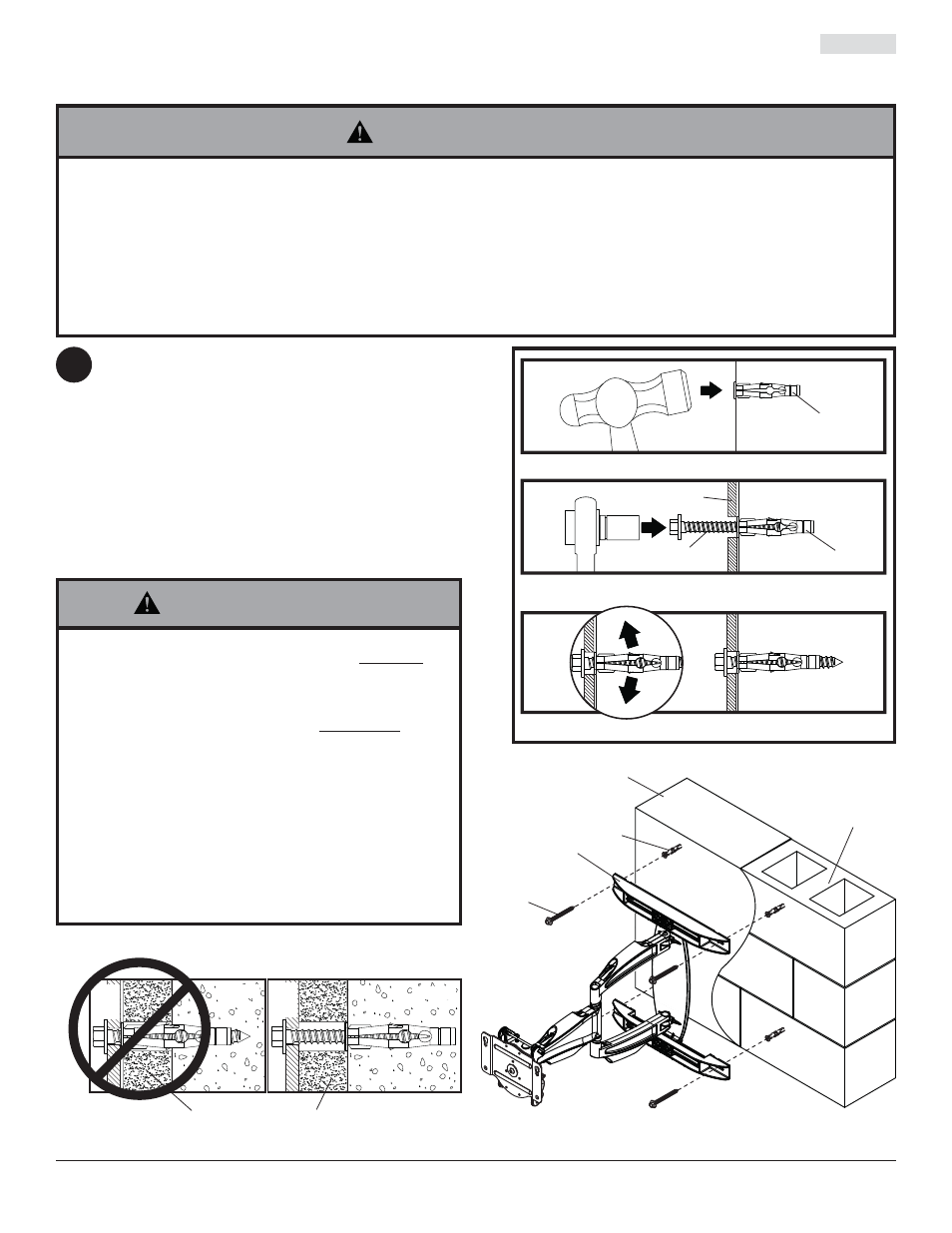 Advertencia, Ad c, Fi g. 3.1 | Peerless-AV SA761P - Installation User Manual | Page 16 / 32