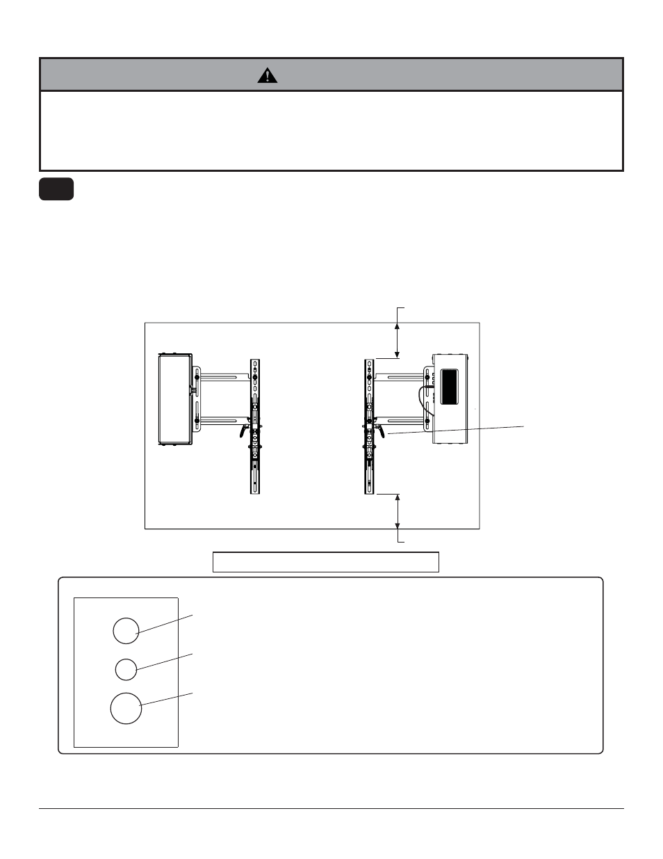 Warning, Installing tilt brackets | Peerless-AV HDS-IWK-200 - Installation User Manual | Page 14 / 24