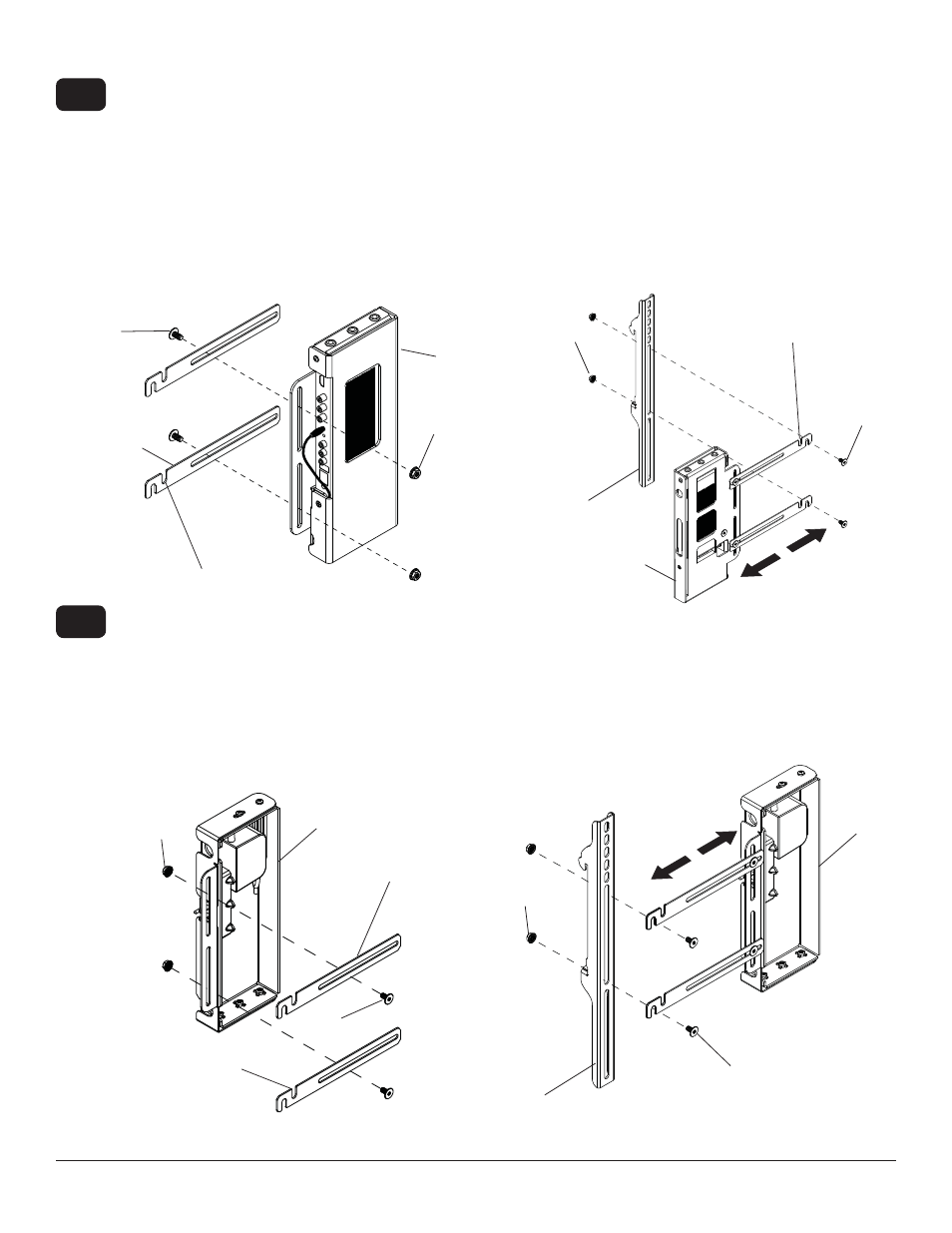 Da c, Cj or k a d, Cb b d d | J or k | Peerless-AV HDS-IWK-200 - Installation User Manual | Page 16 / 24