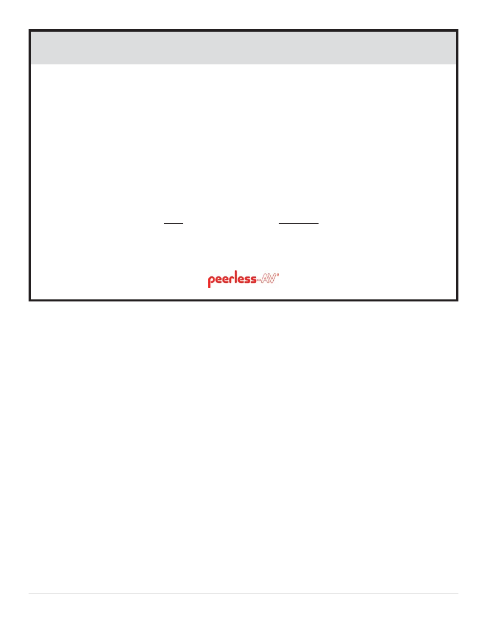 Limited warranty | Peerless-AV HDS-IWK-200 - Installation User Manual | Page 24 / 24