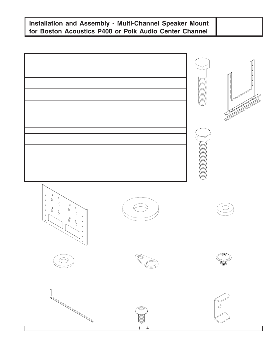 Peerless-AV MSA-101S - Installation User Manual | 4 pages