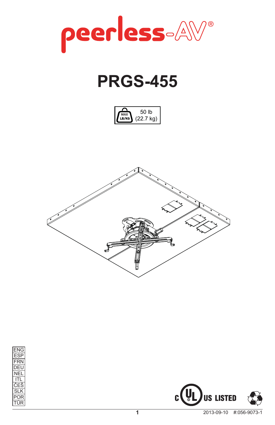 Peerless-AV PRGS-455 - Installation User Manual | 28 pages