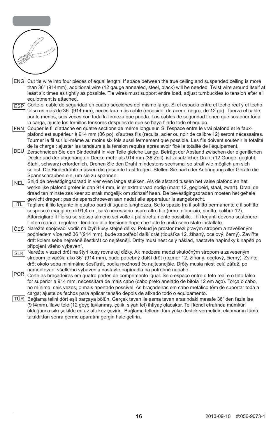 Peerless-AV PRGS-455 - Installation User Manual | Page 16 / 28