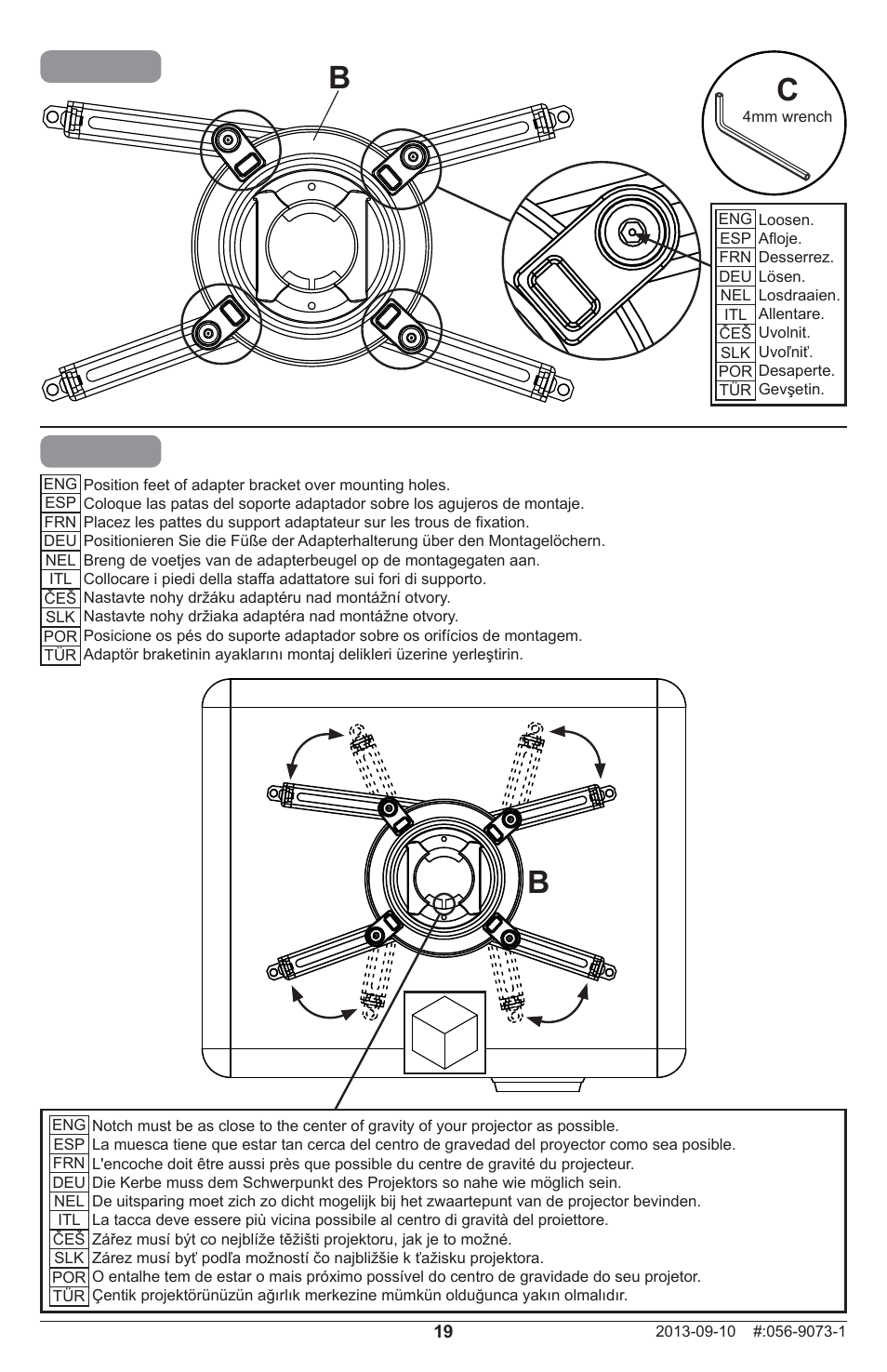 Peerless-AV PRGS-455 - Installation User Manual | Page 19 / 28