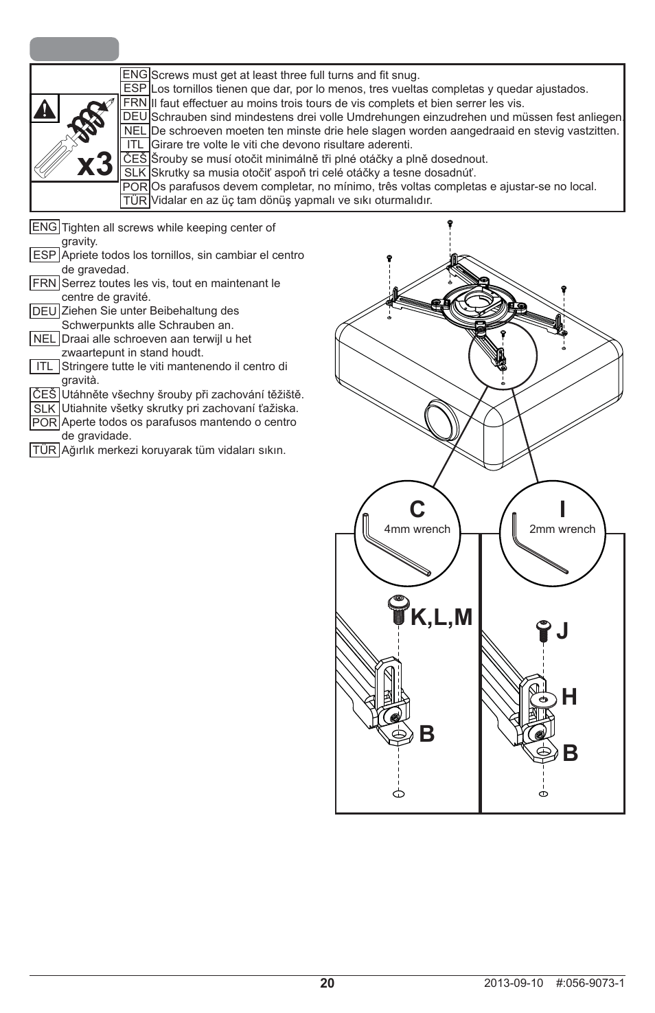 Peerless-AV PRGS-455 - Installation User Manual | Page 20 / 28