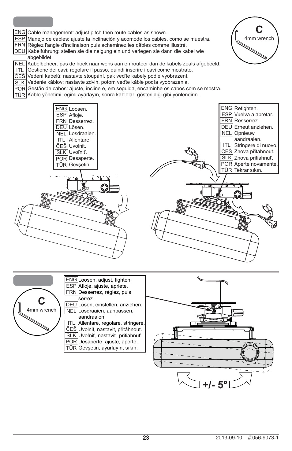 Peerless-AV PRGS-455 - Installation User Manual | Page 23 / 28