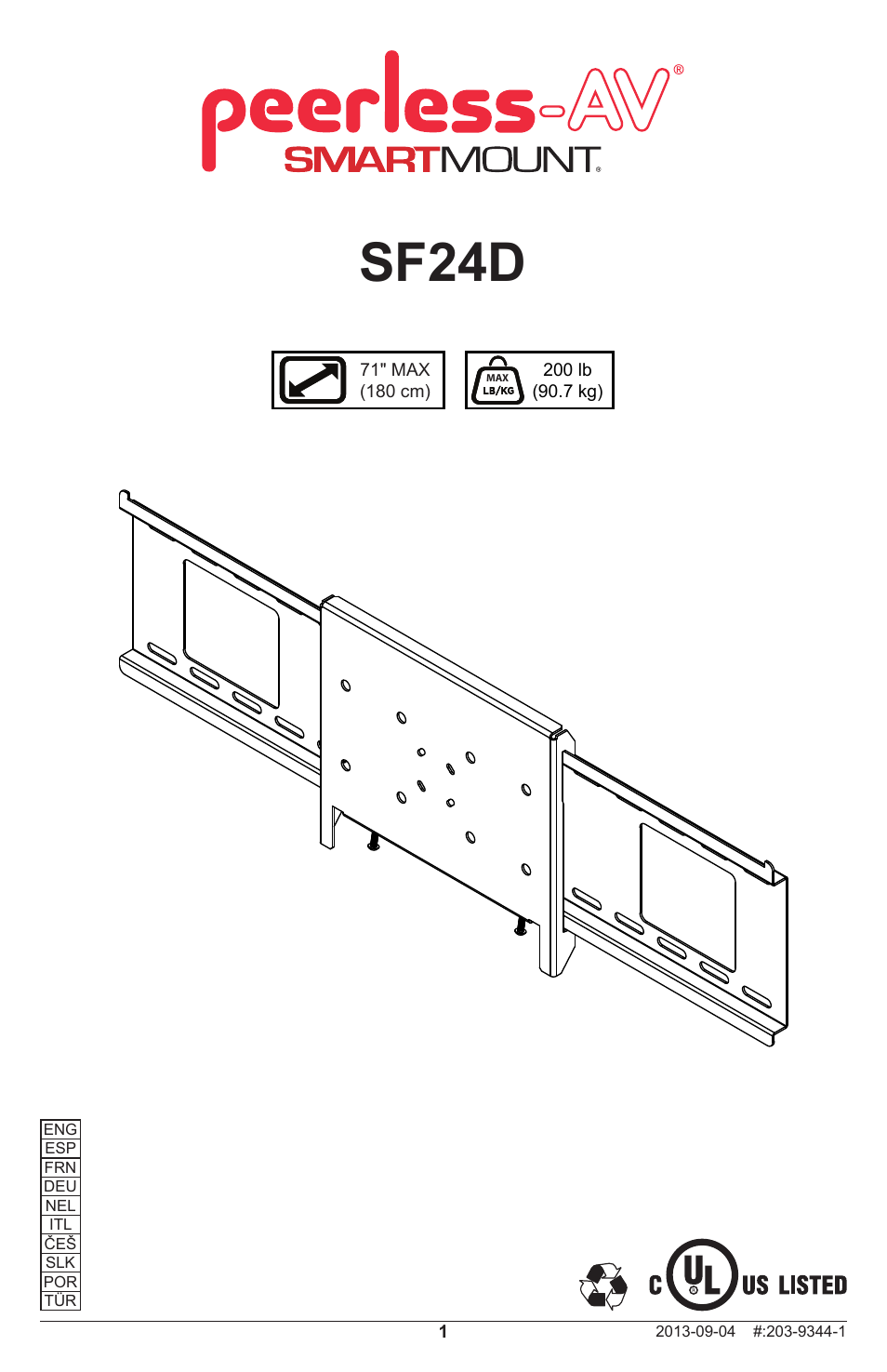 Peerless-AV SF24D - Installation User Manual | 20 pages