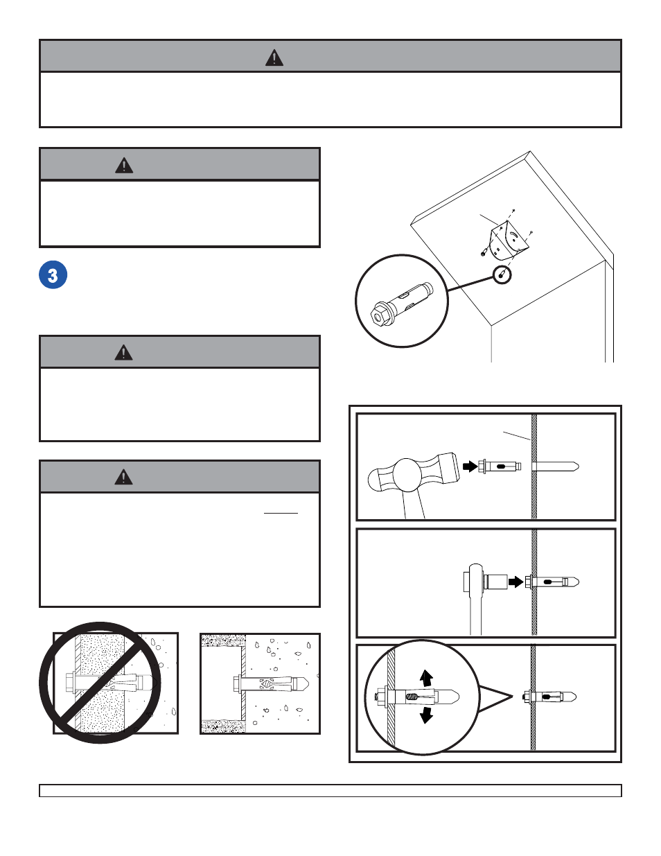 Warning | Peerless-AV ACC556 - Installation User Manual | Page 2 / 3