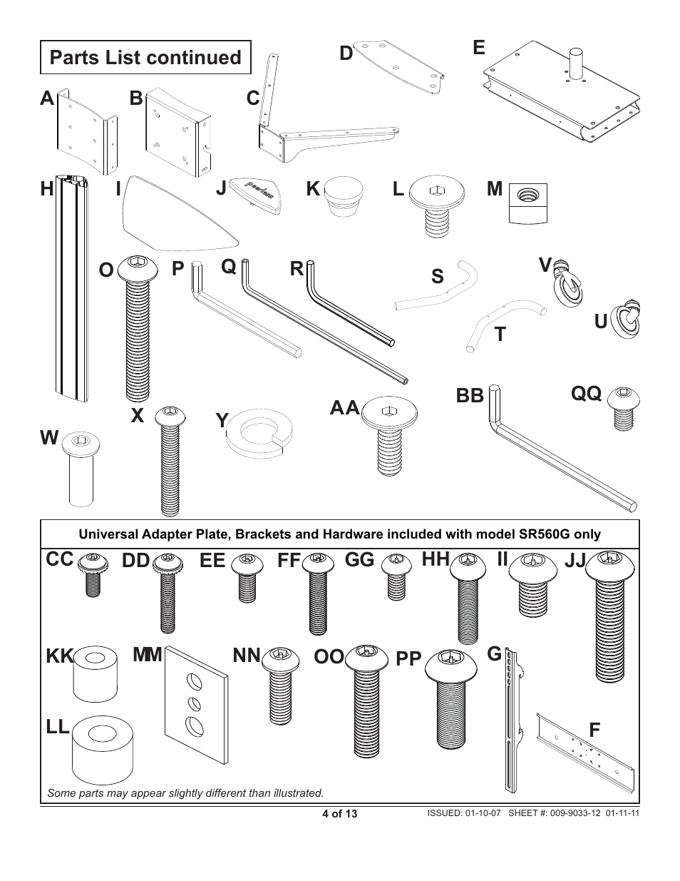 Peerless-AV SR1G - Installation User Manual | Page 4 / 13