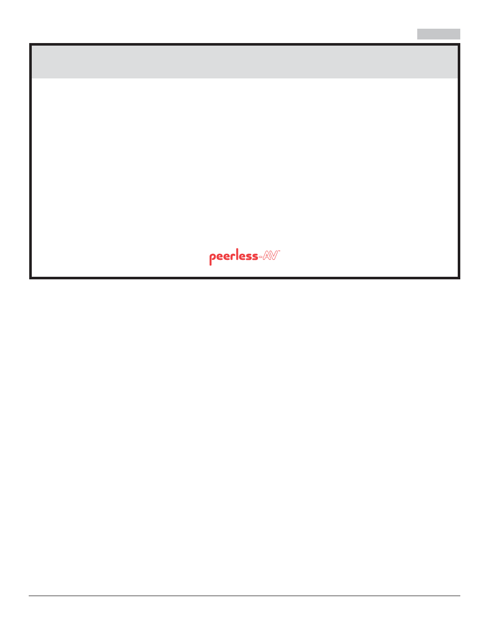 Garantie de cinq ans | Peerless-AV SA771P - Installation User Manual | Page 32 / 32